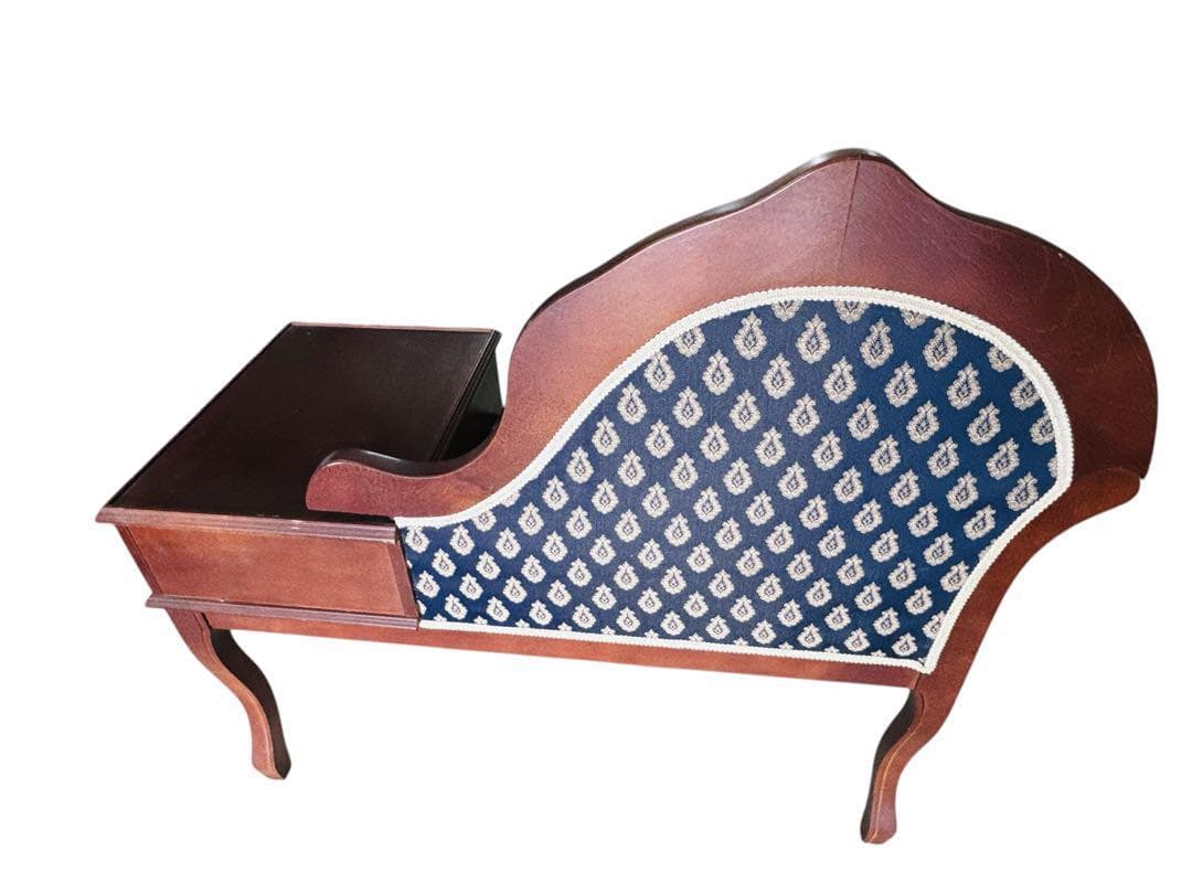 タロッコ テレフォンベンアンティーク風 クラシック 天然木 猫足 猫脚