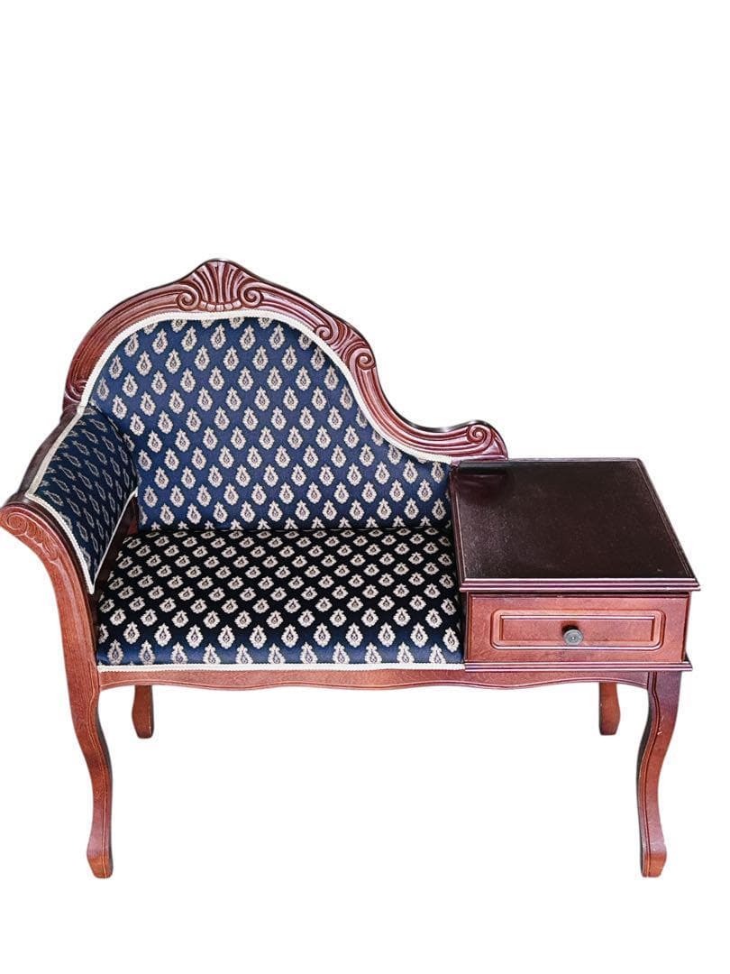 タロッコ テレフォンベンアンティーク風 クラシック 天然木 猫足 猫脚