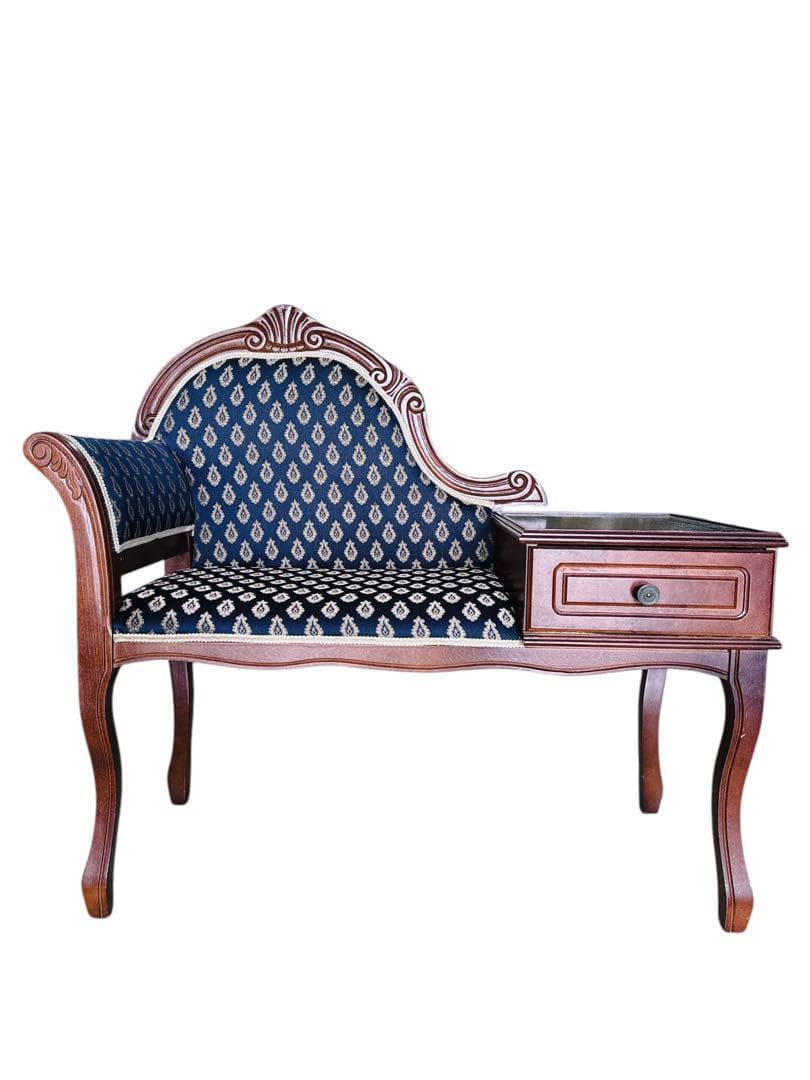 タロッコ テレフォンベンアンティーク風 クラシック 天然木 猫足 猫脚