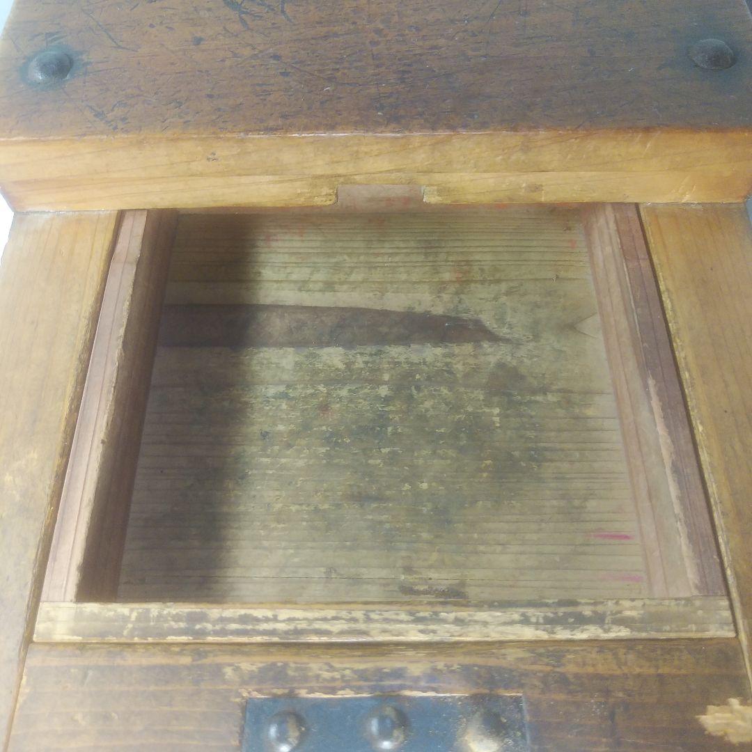 木製金庫　鍵付　時代箪笥　古民具　銭函　銭箱　千両箱　愛媛　船箪笥　明治十九年