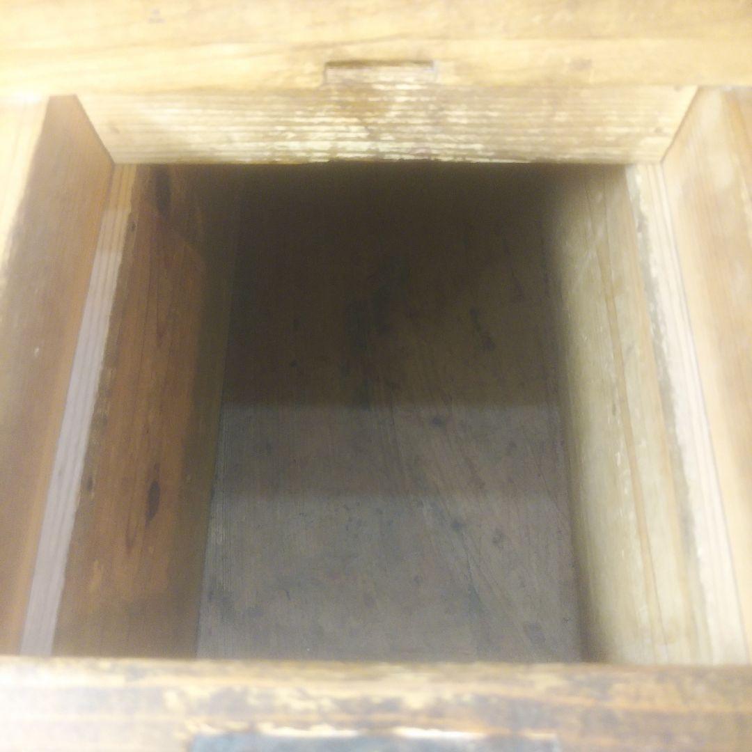 木製金庫　鍵付　時代箪笥　古民具　銭函　銭箱　千両箱　愛媛　船箪笥　明治十九年