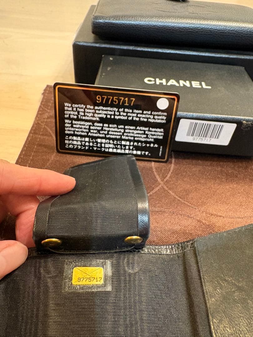 CHANEL キャビアスキン　長財布　キーケース　2点セット