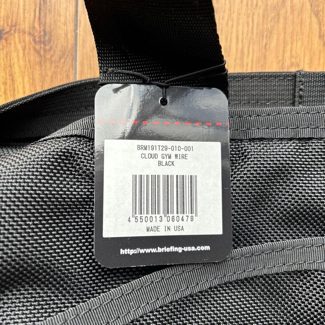新品 黒 ブリーフィング GYM WIRE トートバッグ ジム ワイヤー USA