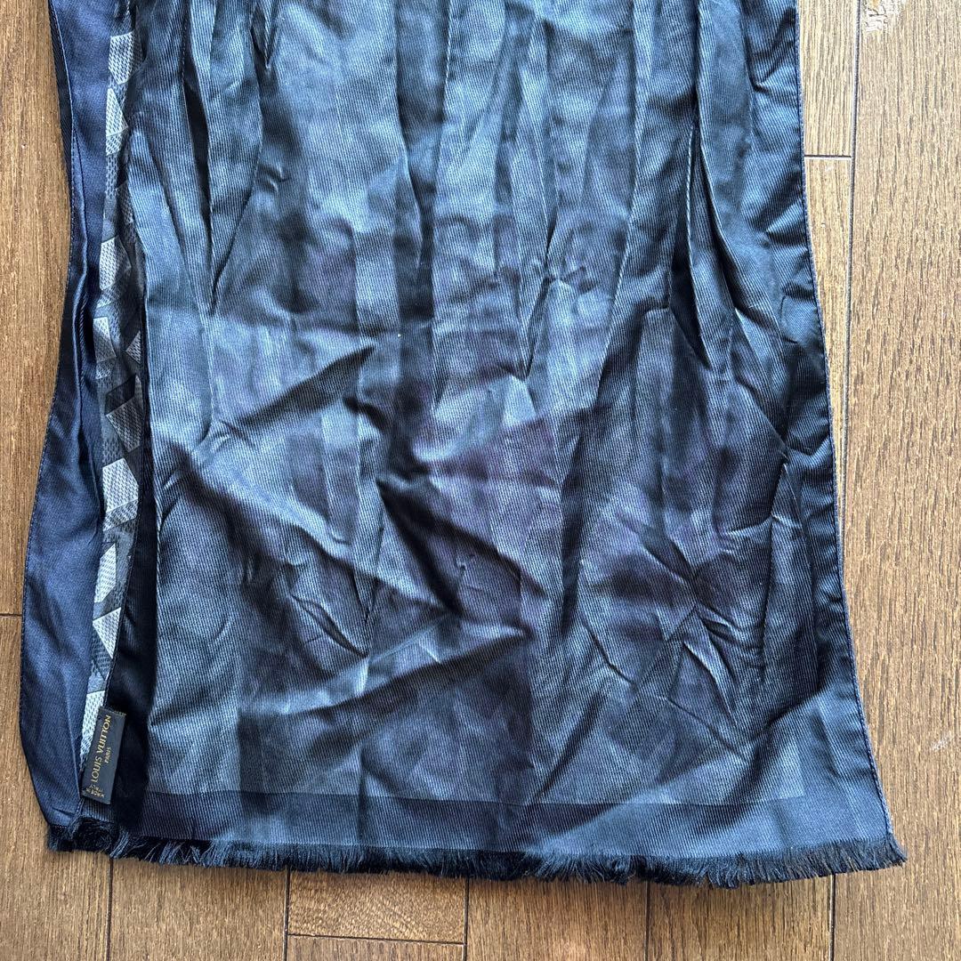 ルイヴィトン　ヴィトン　シルク100% ストール　メンズ