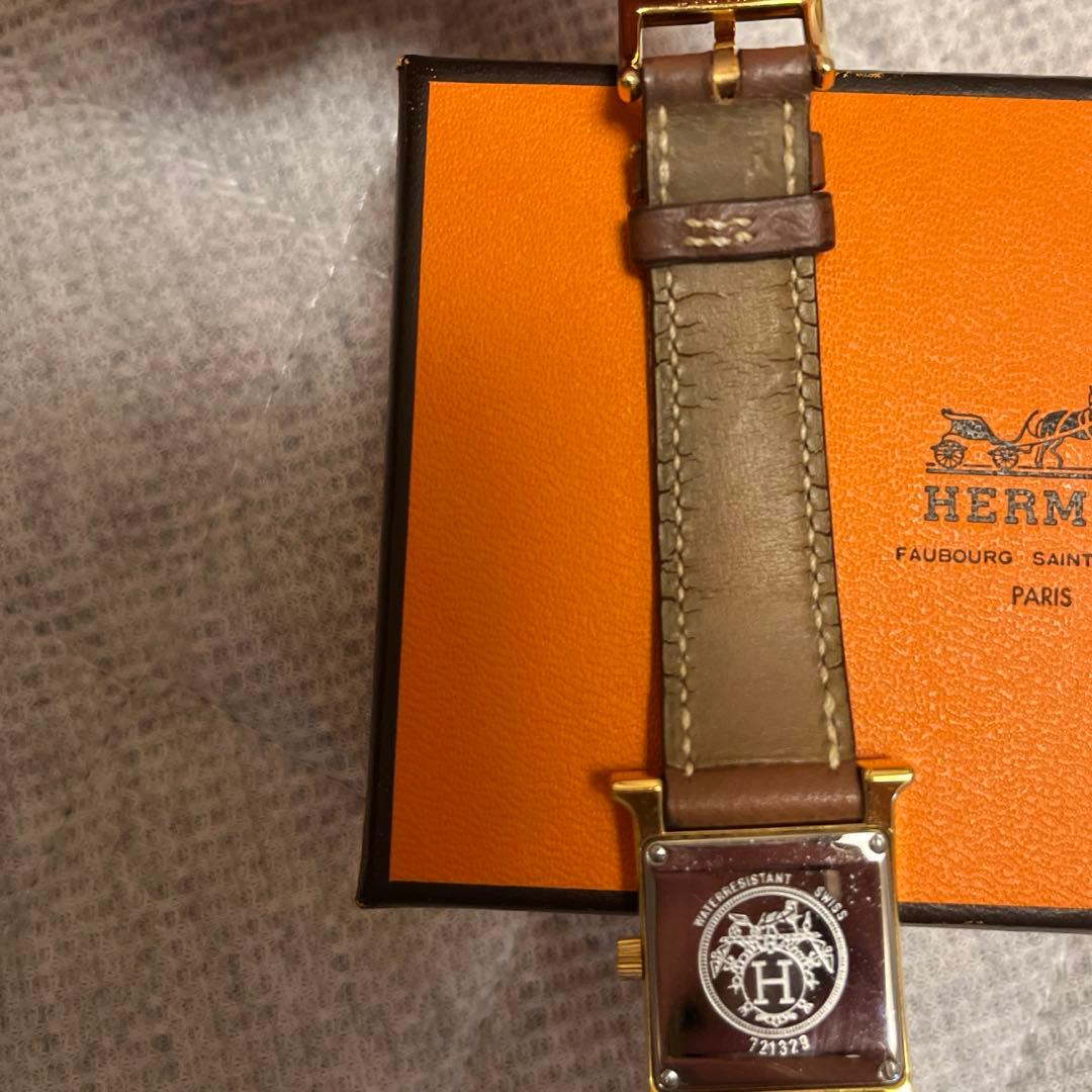 エルメスHウォッチ　キャメル　腕時計