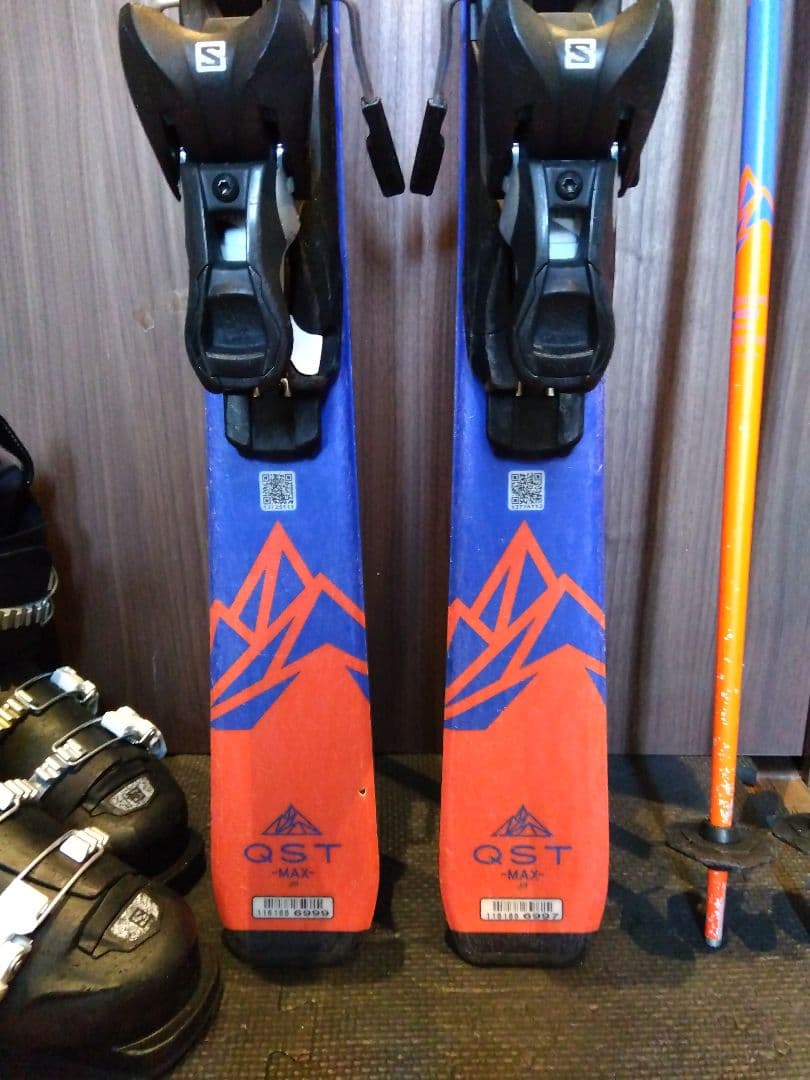 【ハイエンドモデル】SALOMON 子供用 スキーセット メンテ・WAX済み✔
