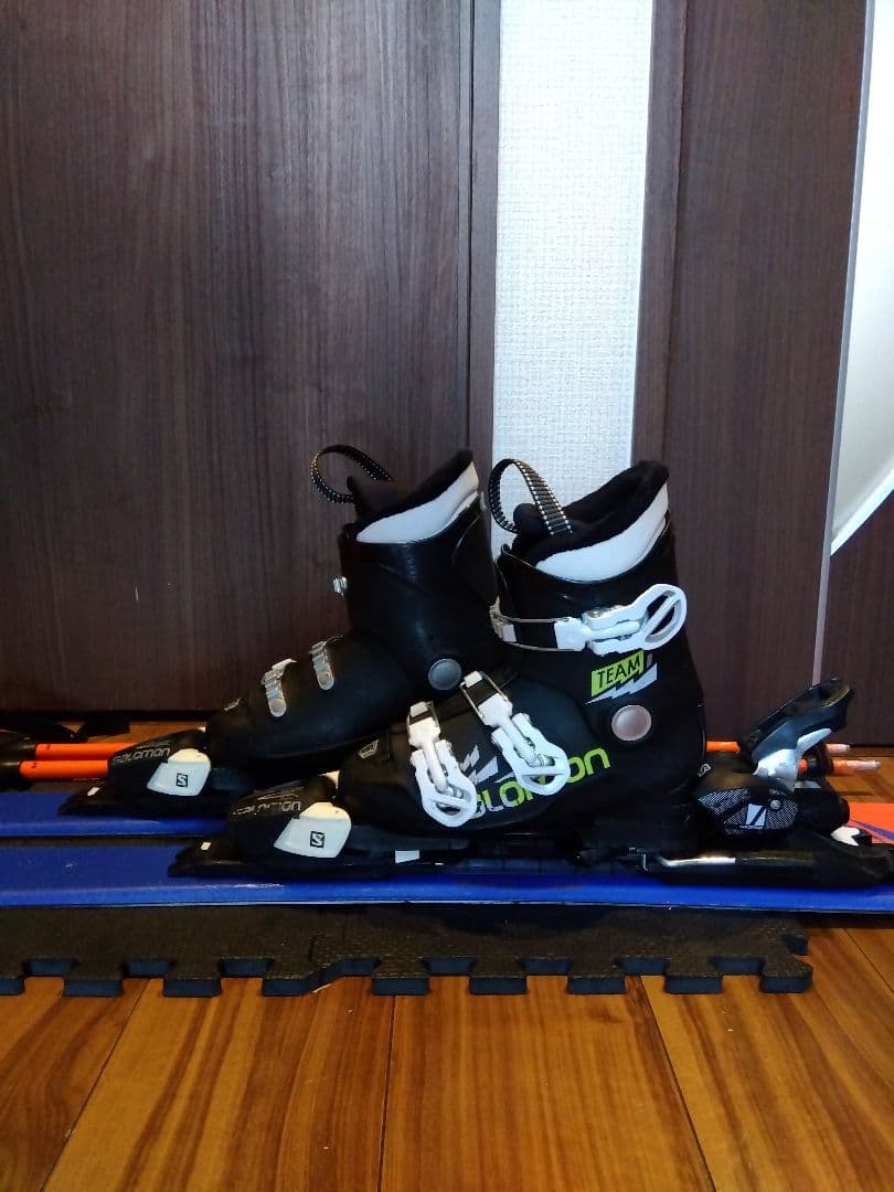 【ハイエンドモデル】SALOMON 子供用 スキーセット メンテ・WAX済み✔