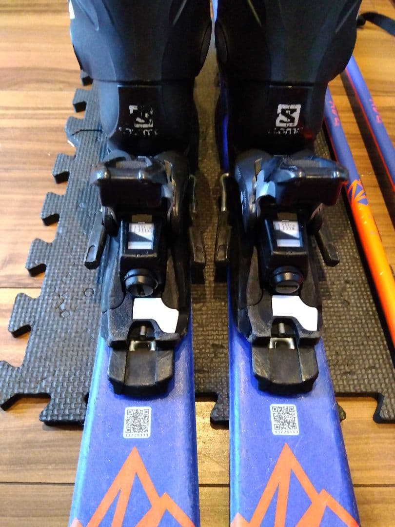 【ハイエンドモデル】SALOMON 子供用 スキーセット メンテ・WAX済み✔