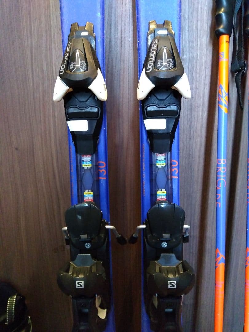 【ハイエンドモデル】SALOMON 子供用 スキーセット メンテ・WAX済み✔