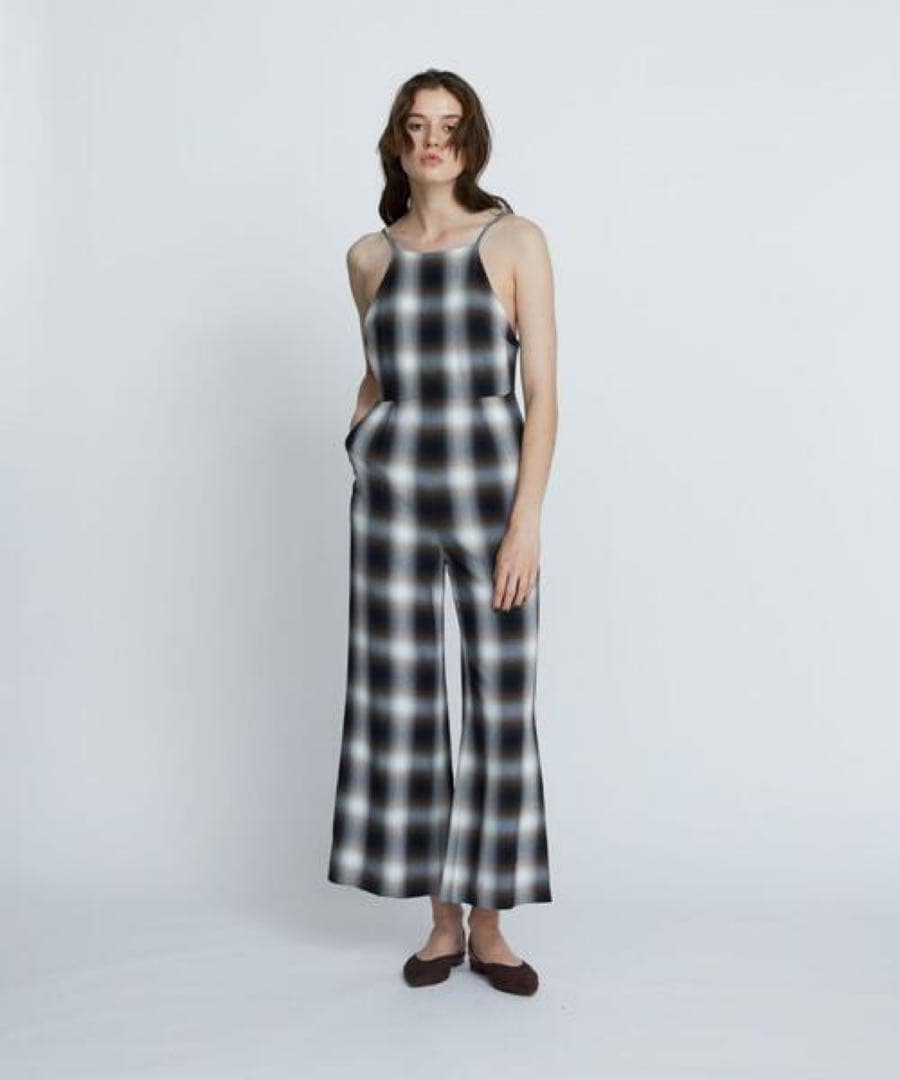 pheeny フィーニー　オールインワン　サロペット　オンブレ　チェック