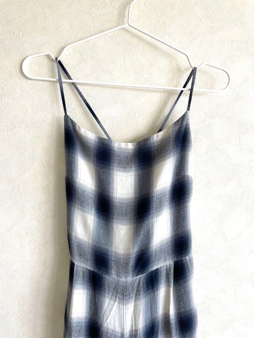 pheeny フィーニー　オールインワン　サロペット　オンブレ　チェック