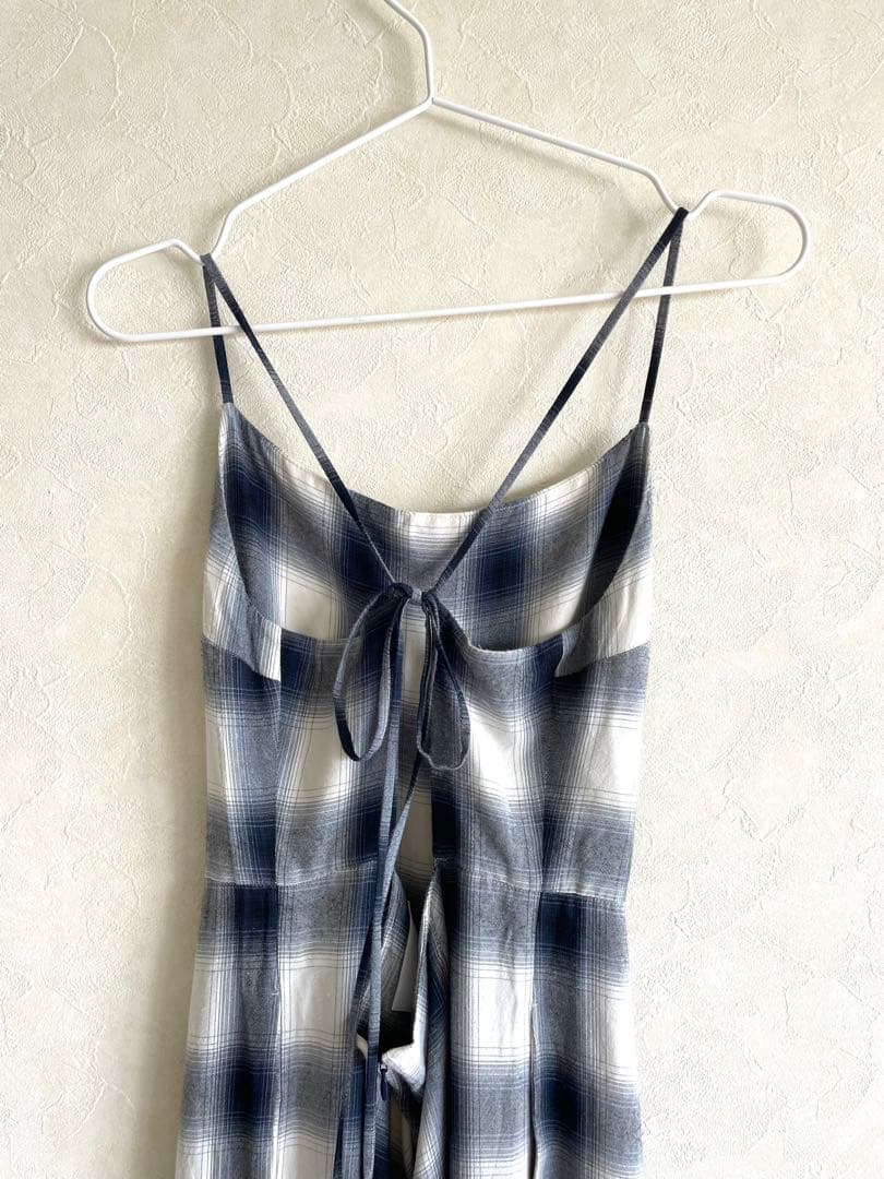 pheeny フィーニー　オールインワン　サロペット　オンブレ　チェック