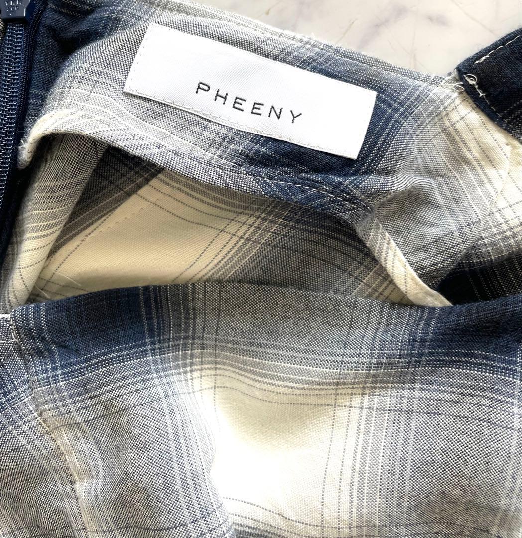 pheeny フィーニー　オールインワン　サロペット　オンブレ　チェック