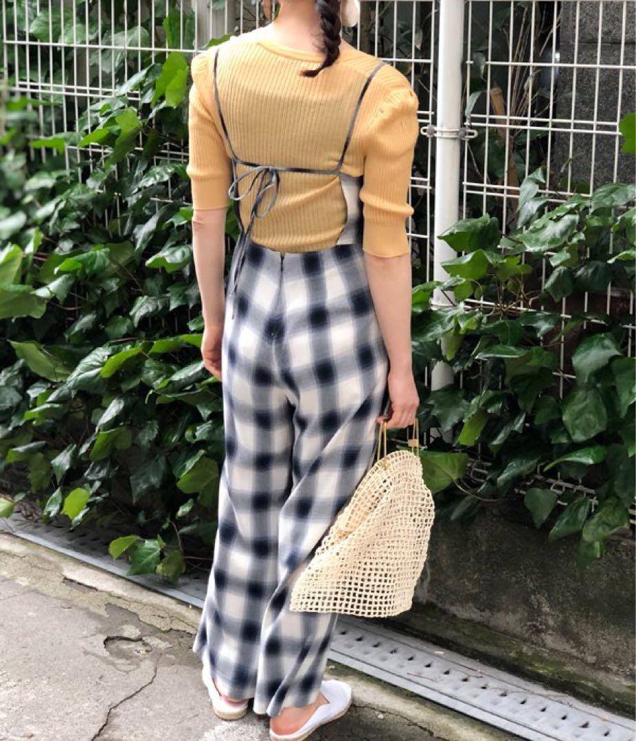 pheeny フィーニー　オールインワン　サロペット　オンブレ　チェック