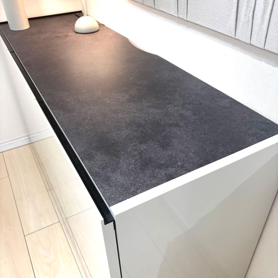 【ほぼ未使用】パモウナ　CEキャビネット シルキーアッシュ 3扉 120cm