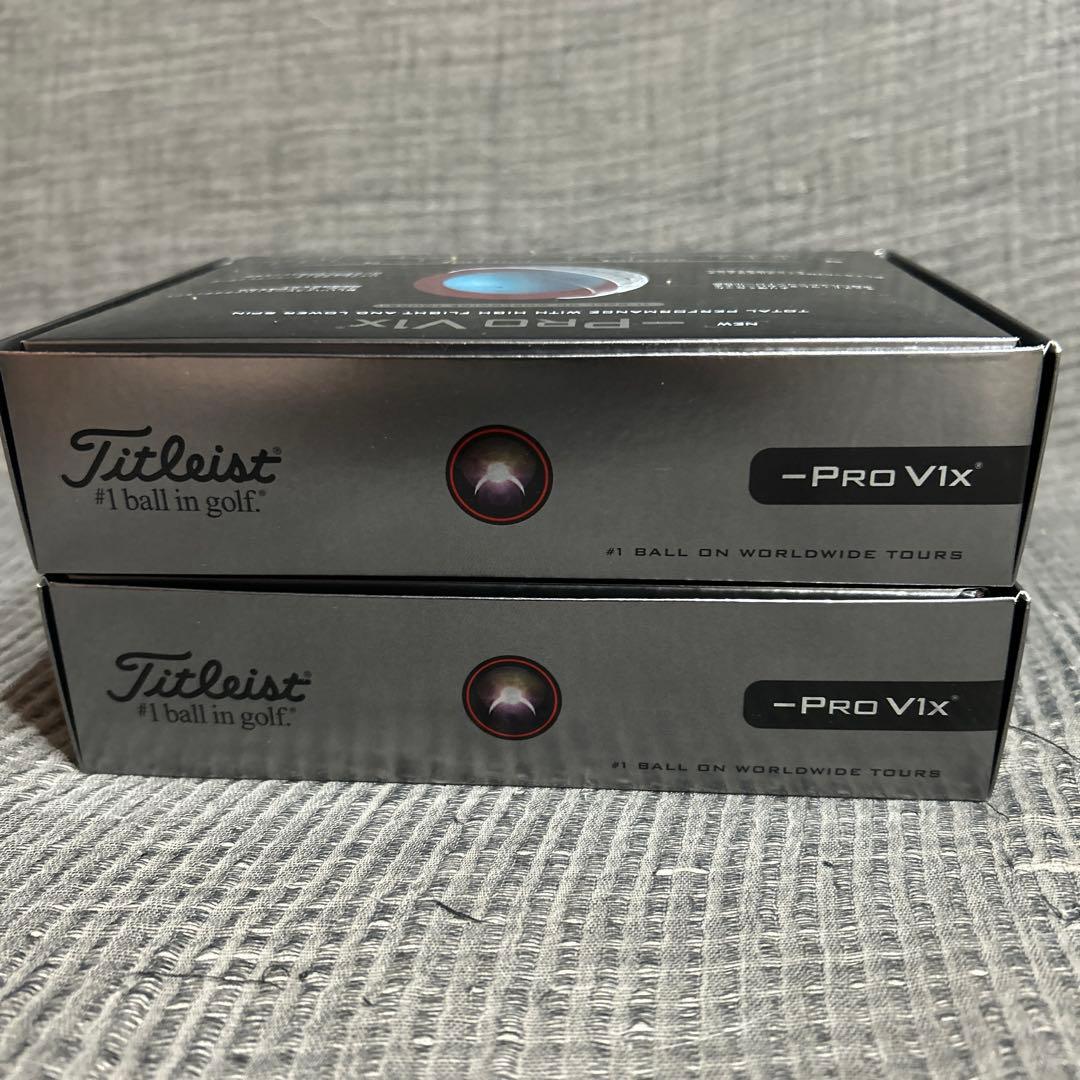 新品 最新2026 タイトリスト PRO V1x レフトダッシュ 2ダース