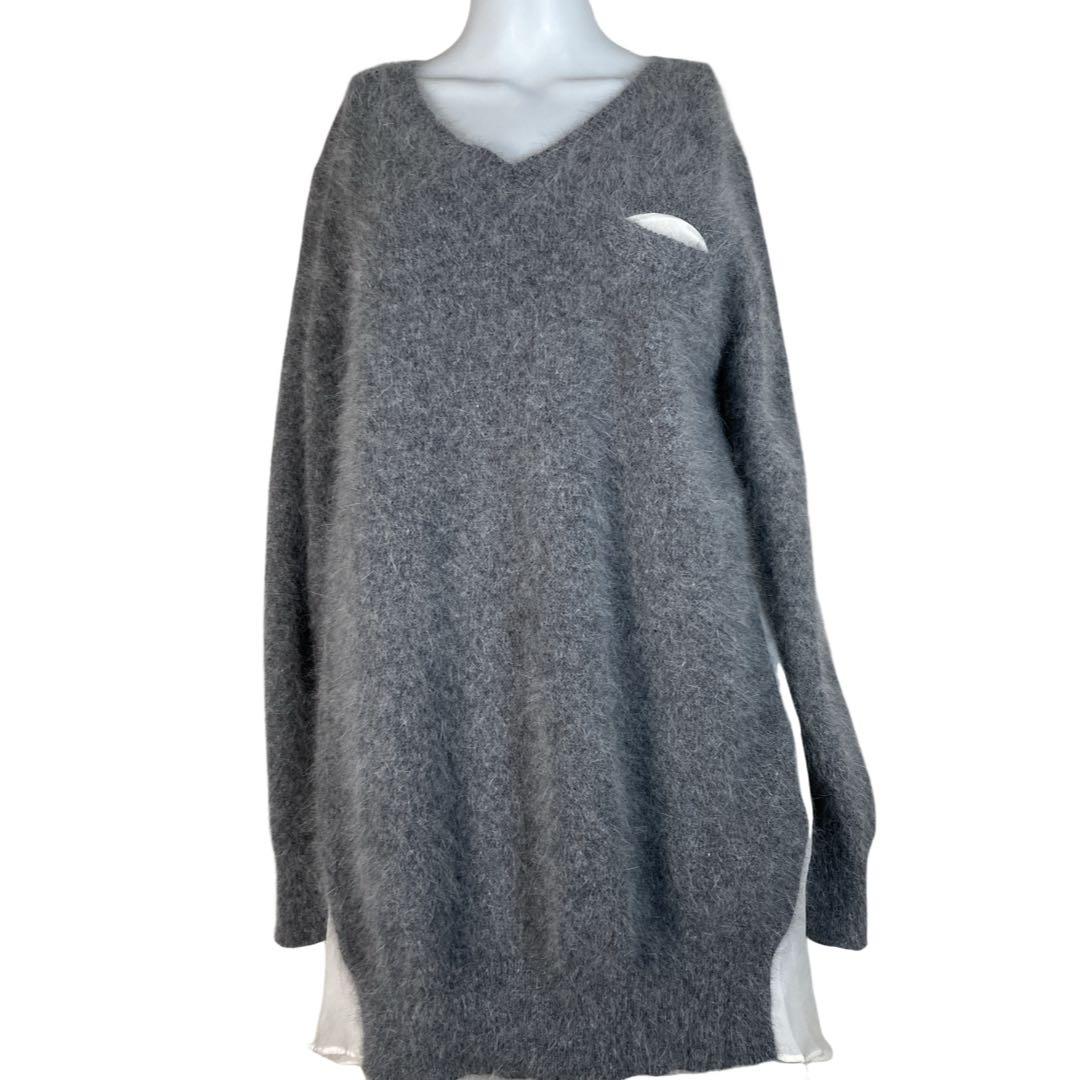 あかあかsacai luck サカイラック ニット　チュニック　アンゴラ