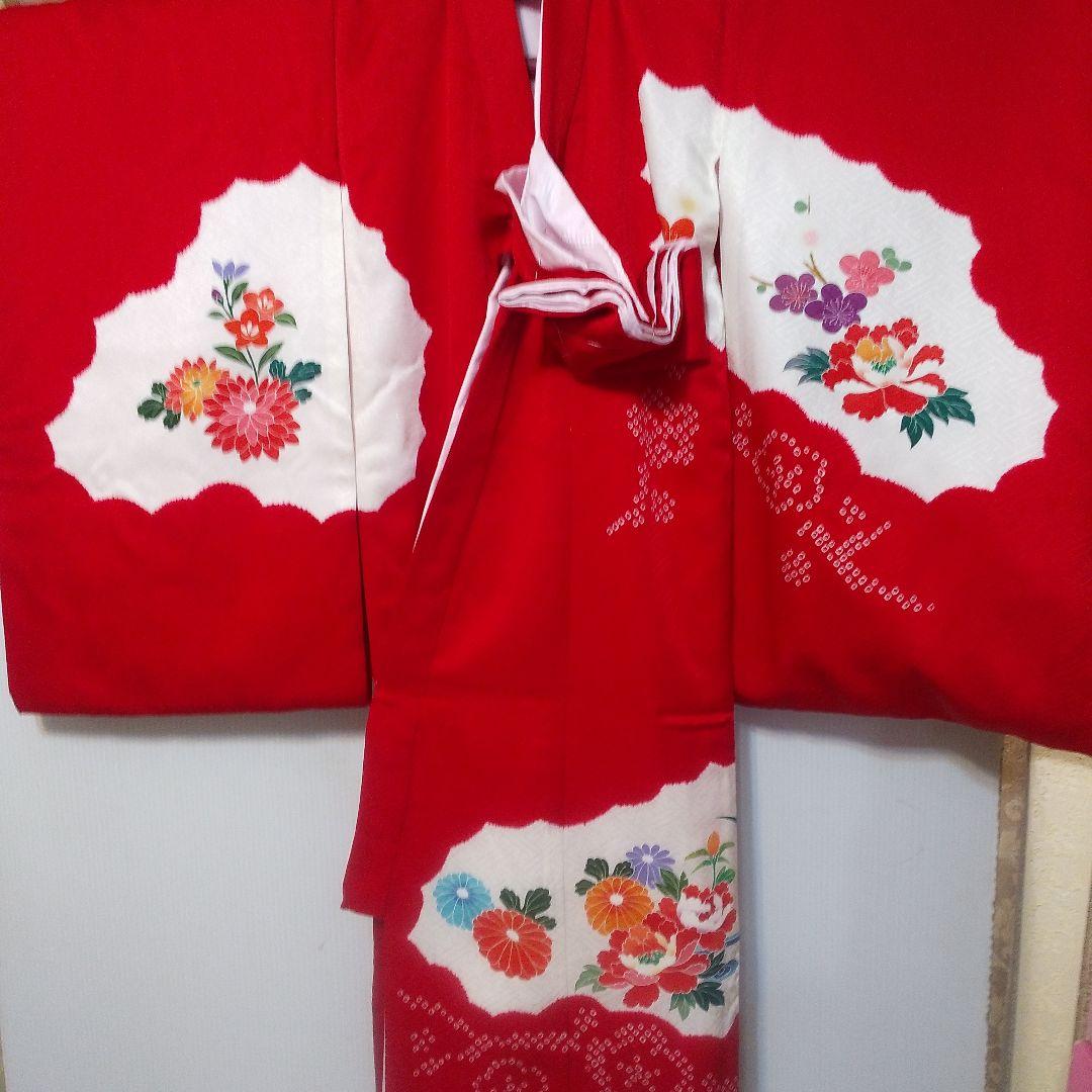 お宮参り着 祝い着 女の子 正絹 長襦袢付き No112