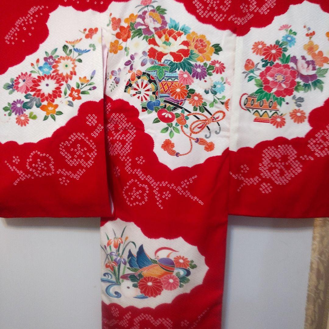 お宮参り着 祝い着 女の子 正絹 長襦袢付き No112