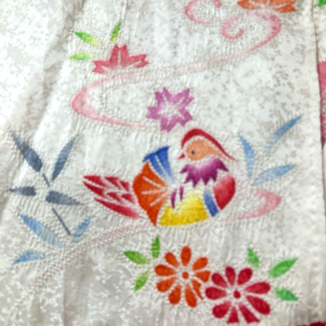 むぅーNo.98 七五三　3歳　　正絹被布フルセット　　本絞り