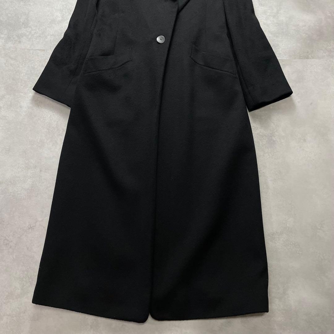 カシミヤ100%✨GIANNI LO GIUDICE ロングコート 黒 36 M