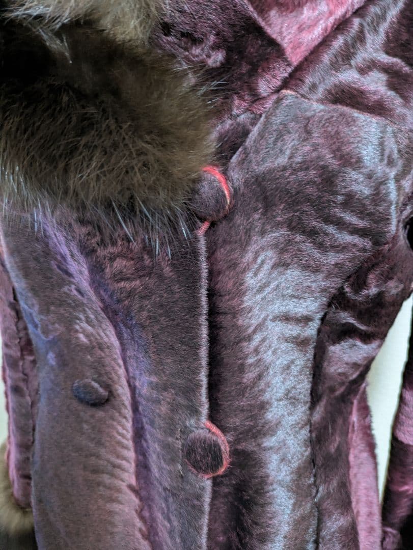 VIOLIT様から専用特割中！パープル ファー付き テーラードジャケット