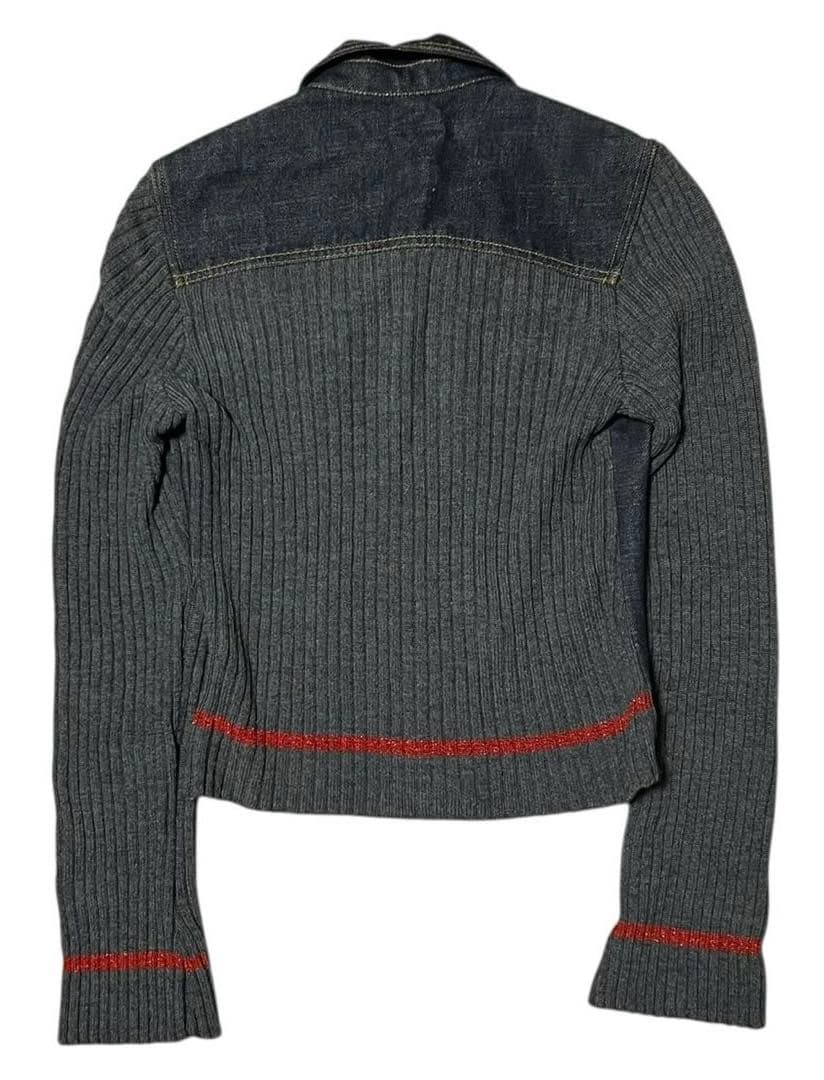 DOLCE&GABBANA デニム 切り替えし ニット デニムジャケット