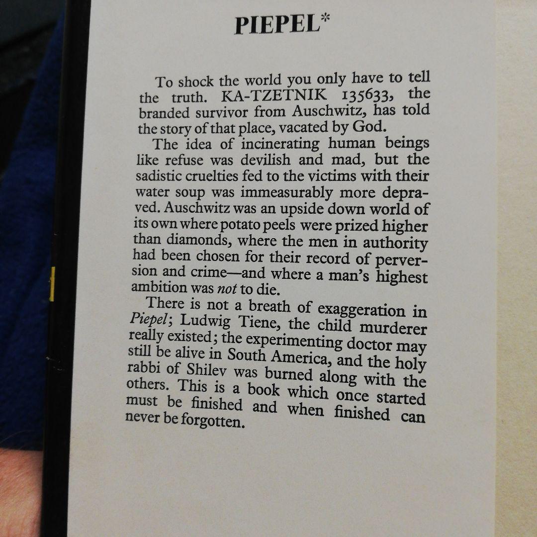 洋書 Piepel by Ka-Tzetnik 135633