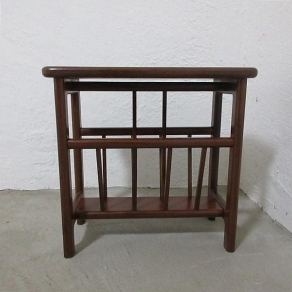 イギリス ビンテージ 家具 マガジンラック 新聞入れ 収納 英国 6087e