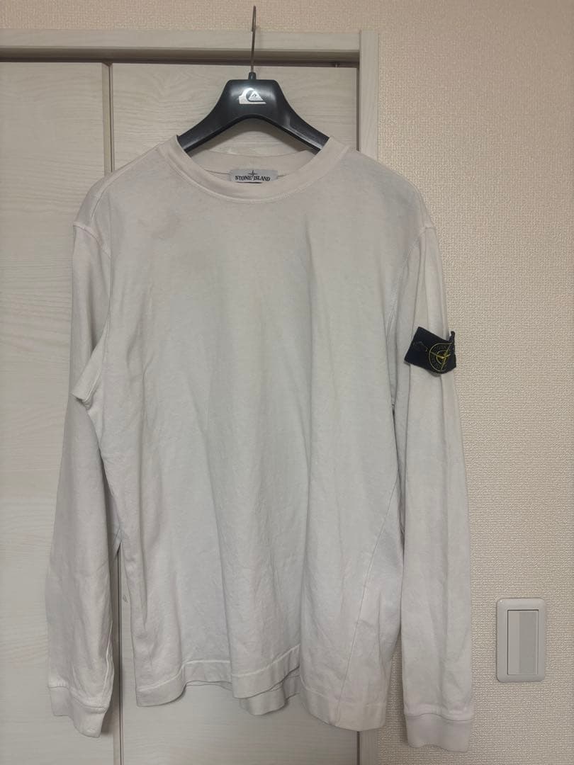 STONE  ホワイト長袖カットソー　L