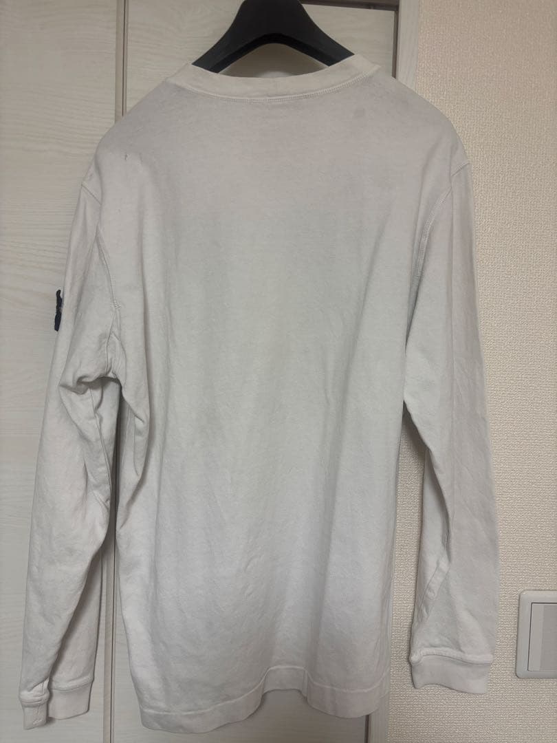 STONE  ホワイト長袖カットソー　L