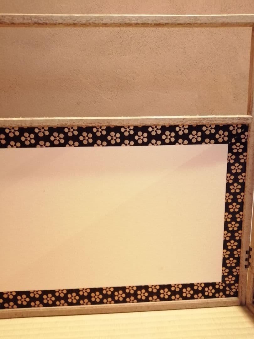 【茶道具】利休梅紋網代風炉先屏風　風炉先　風炉先221