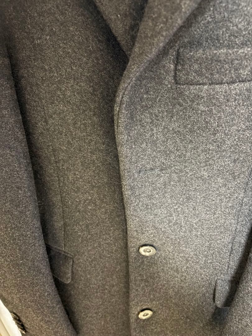 acne studios チェスターコート ウール グレー