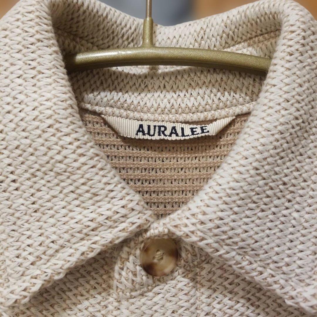 AURALEE ベージュ 長袖シャツワンピース サイズ1