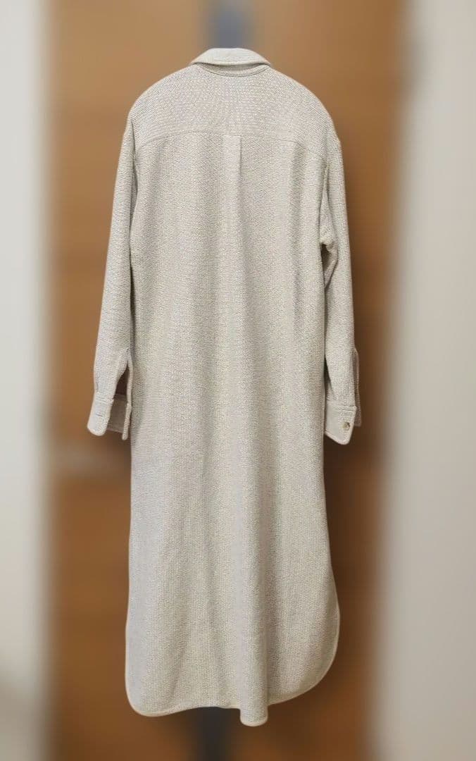 AURALEE ベージュ 長袖シャツワンピース サイズ1