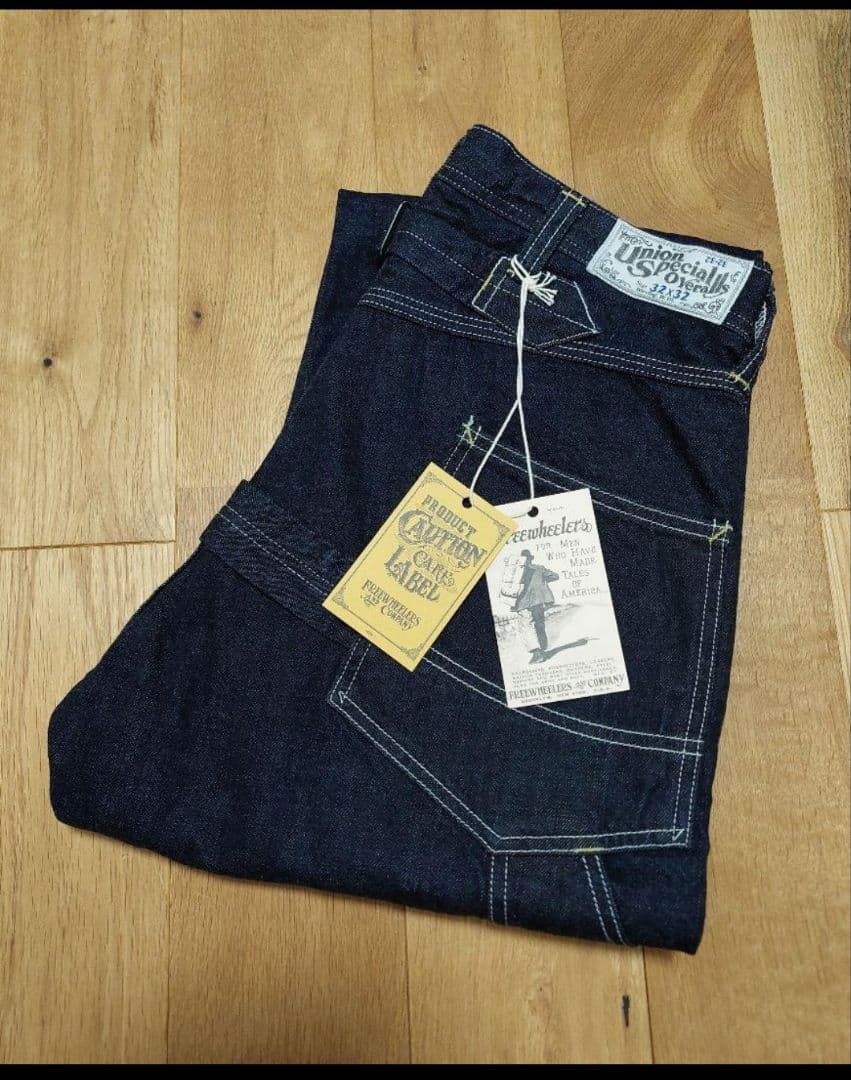 未使用★フリーホイーラーズ　デリックマン　　 デニム　ワークパンツ★値下交渉不可