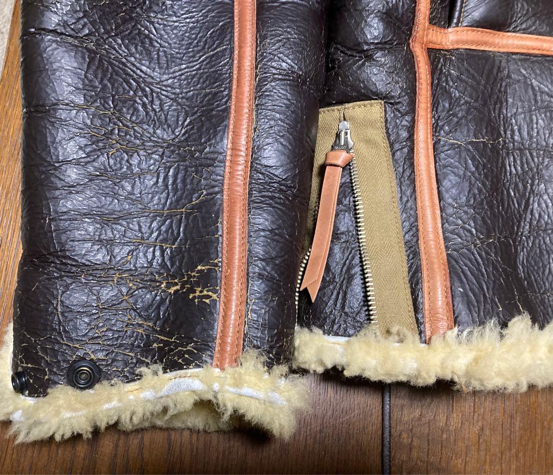 な*ん様 バズリクソンズ　フライトジャケット　B-6 ムートン　羊