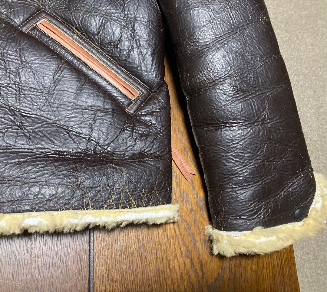 な*ん様 バズリクソンズ　フライトジャケット　B-6 ムートン　羊