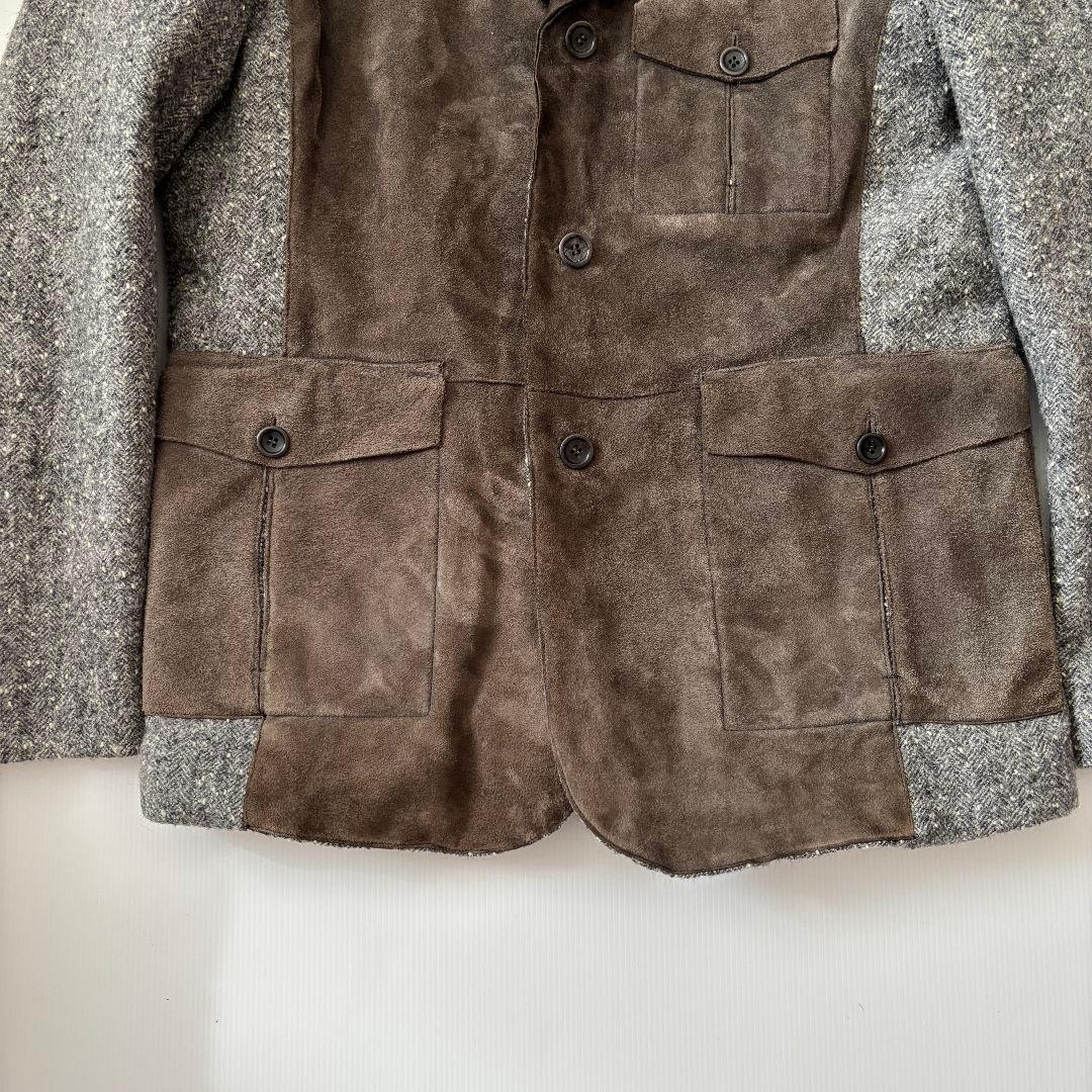 【本革仕様】Hettabretz　テーラードジャケット　ヤギ本革　イタリア製