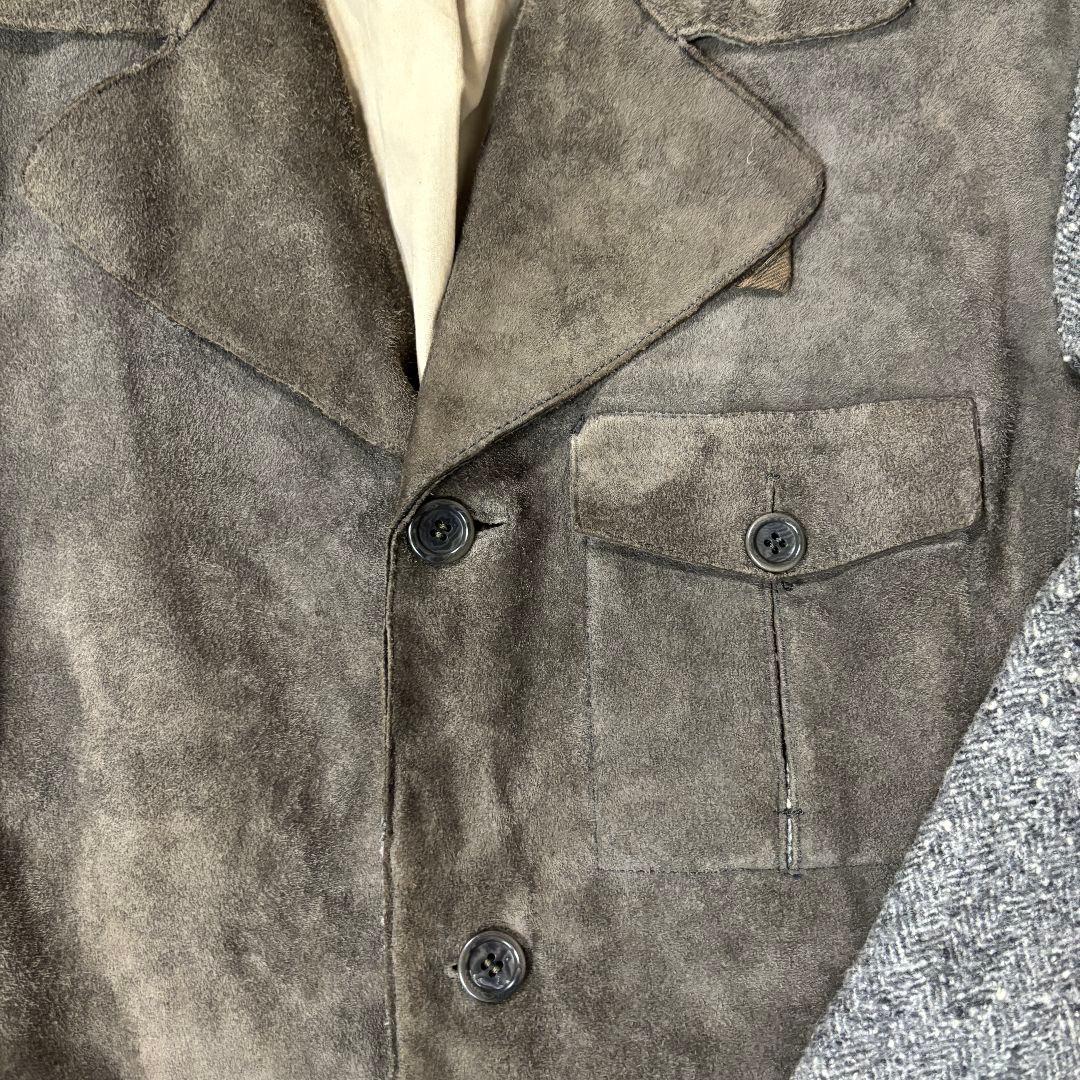 【本革仕様】Hettabretz　テーラードジャケット　ヤギ本革　イタリア製