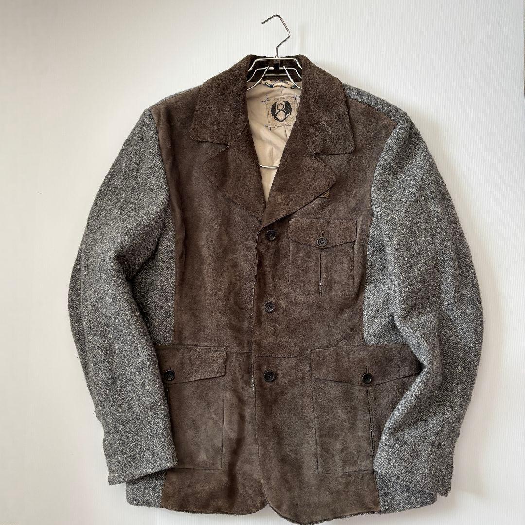 【本革仕様】Hettabretz　テーラードジャケット　ヤギ本革　イタリア製