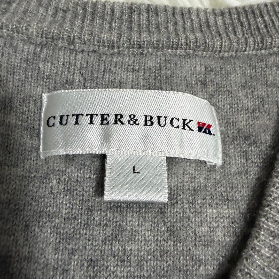 CUTTER&BUCK カシミヤ100% Vネック ニット セーター Lサイズ