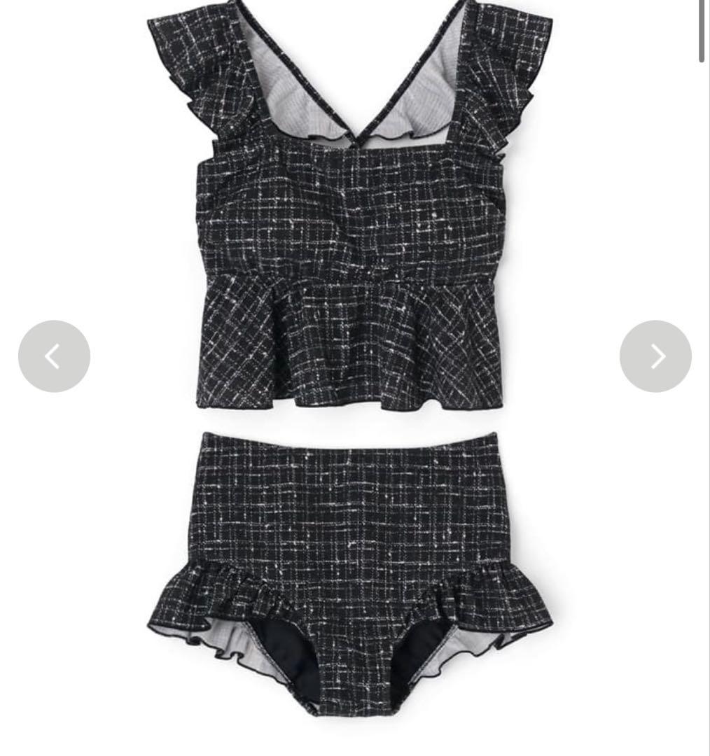 【タグ付き新品未使用】　サンアイリゾート　フリルビスチェノンワイヤービキニ