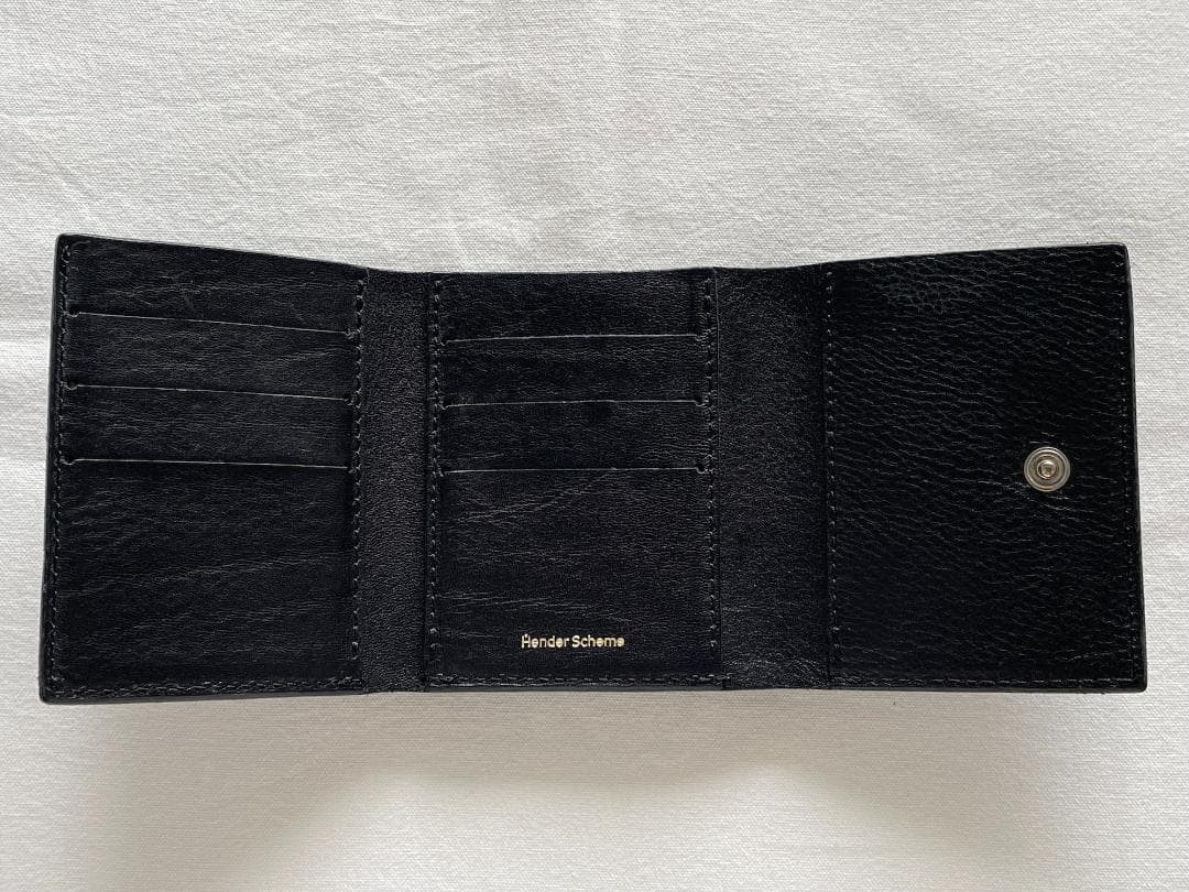 エンダースキーマ Trifold Wallet 三つ折り財布 ブラック