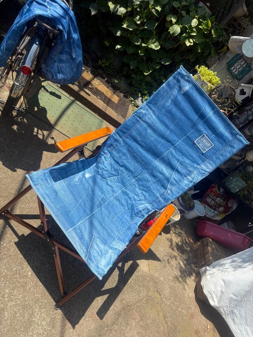 希少廃盤品　コールマン：レイチェアデニム柄