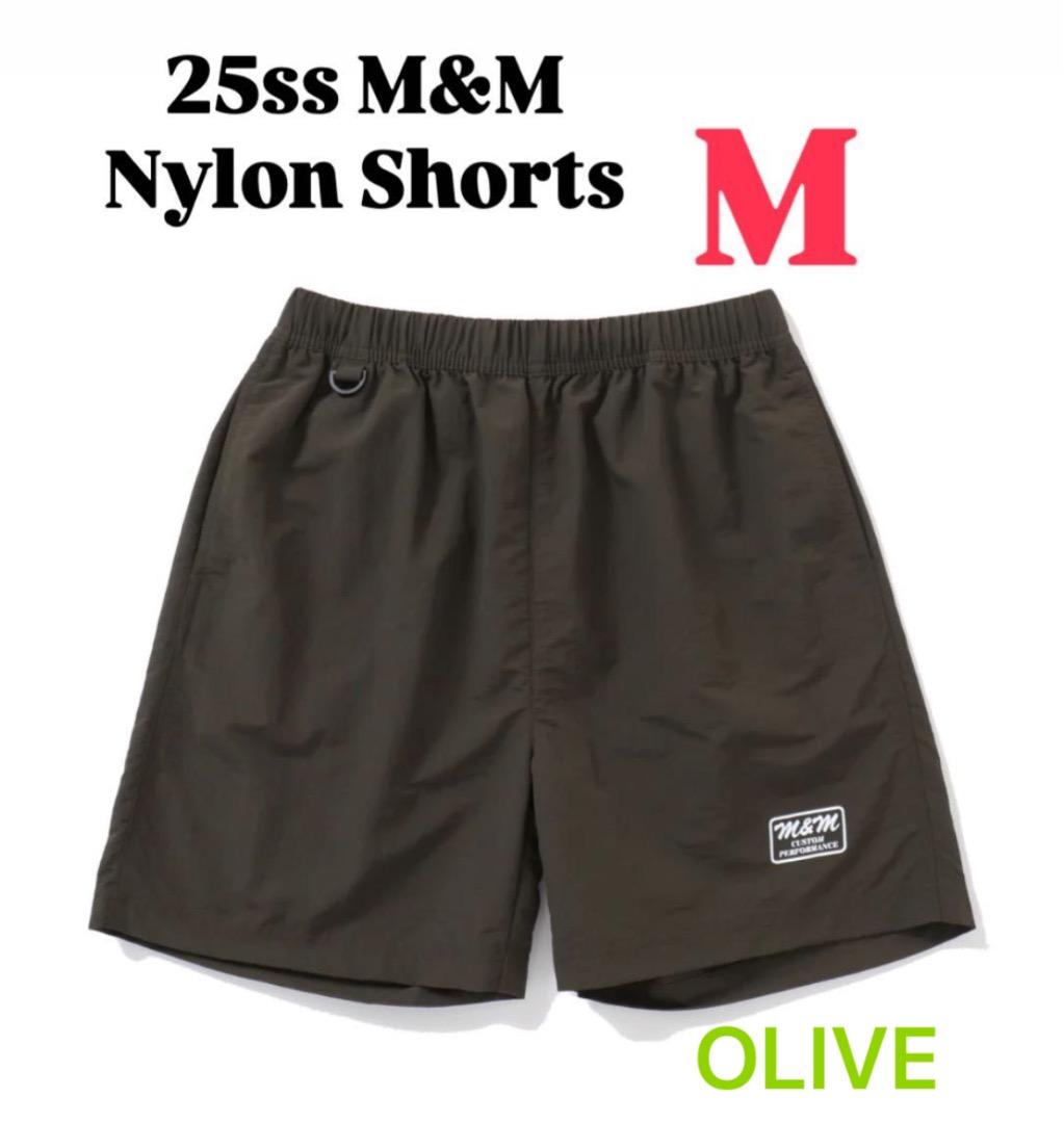 25ss M&M Nylon Shorts OLIVE サイズM