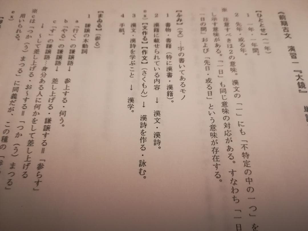鉄緑会　高2時の古文及び漢文の単語集成と文法解説集　通年分フルセット　駿台　国語