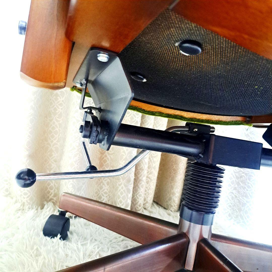 カリモク デスクチェア コロニアル モケットグリーン XC0650GK