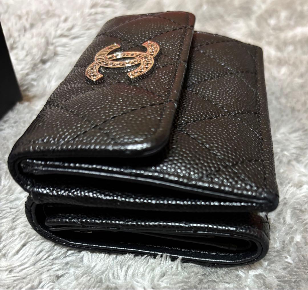 CHANEL ミニ財布 キャビアスキン コレクション限定モデル