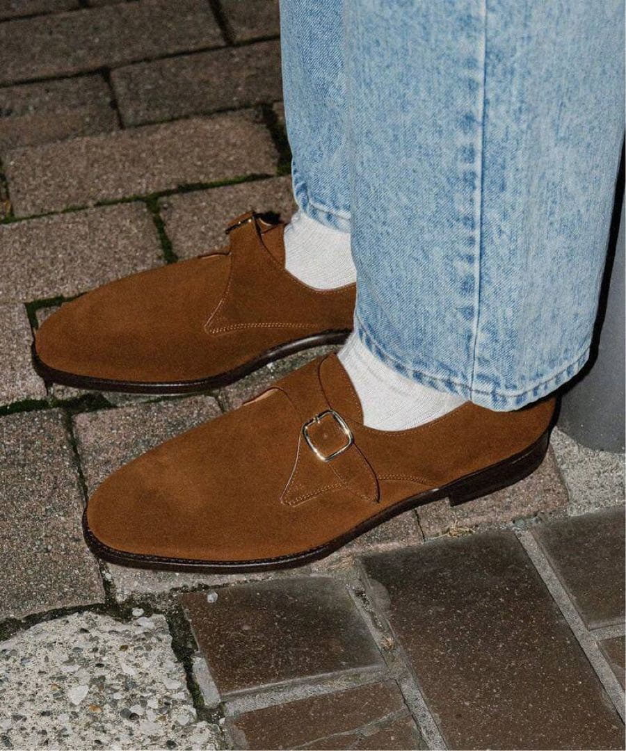 新品　フラテッリジャコメッティ　シングルモンクストラップ 大島拓身